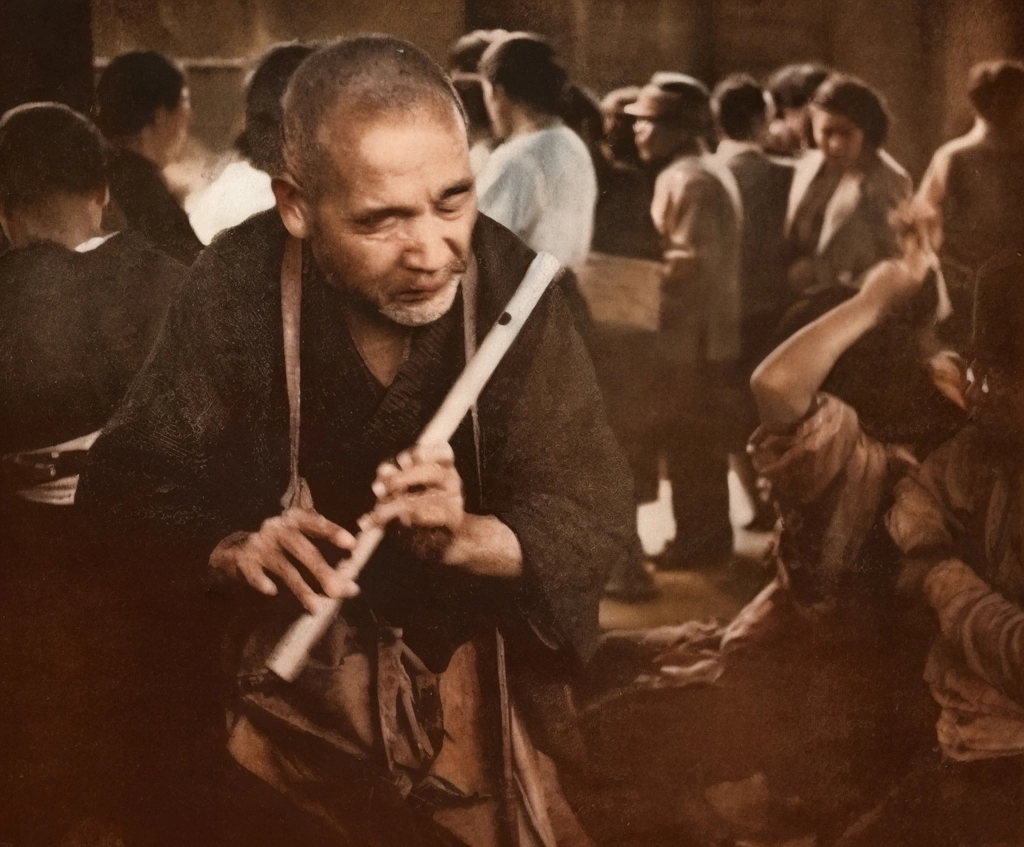 「盲人」 青木藤吉郎 （1949年） | AIカラー化