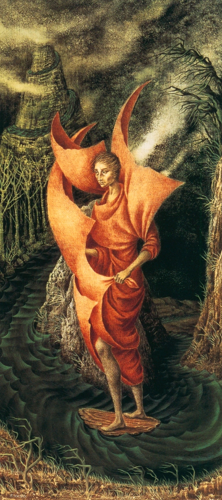 「アナロゴ山に登る」 レメディオス・バロ （1960年） | レメディオス・バロ展 1999年より