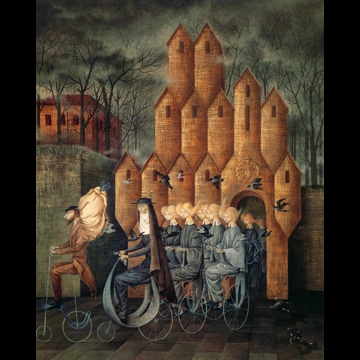 「塔へ向かう」 レメディオス・バロ （1960年）