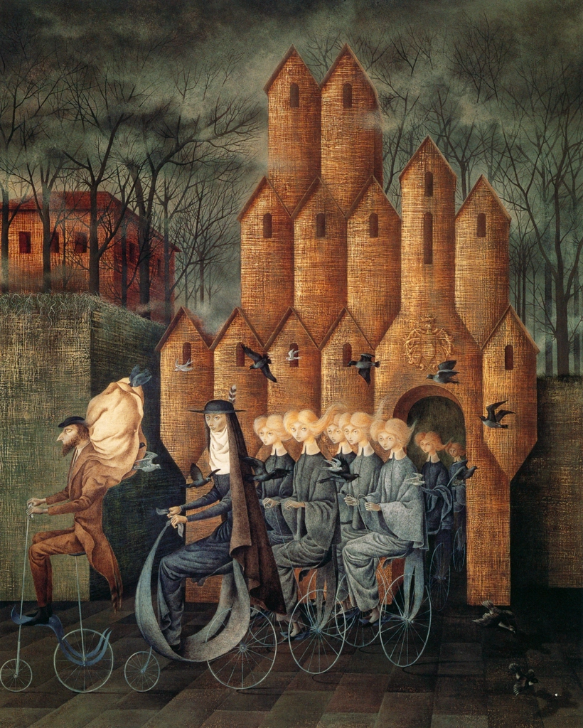 「塔へ向かう」 レメディオス・バロ （1960年） | レメディオス・バロ展 1999年より