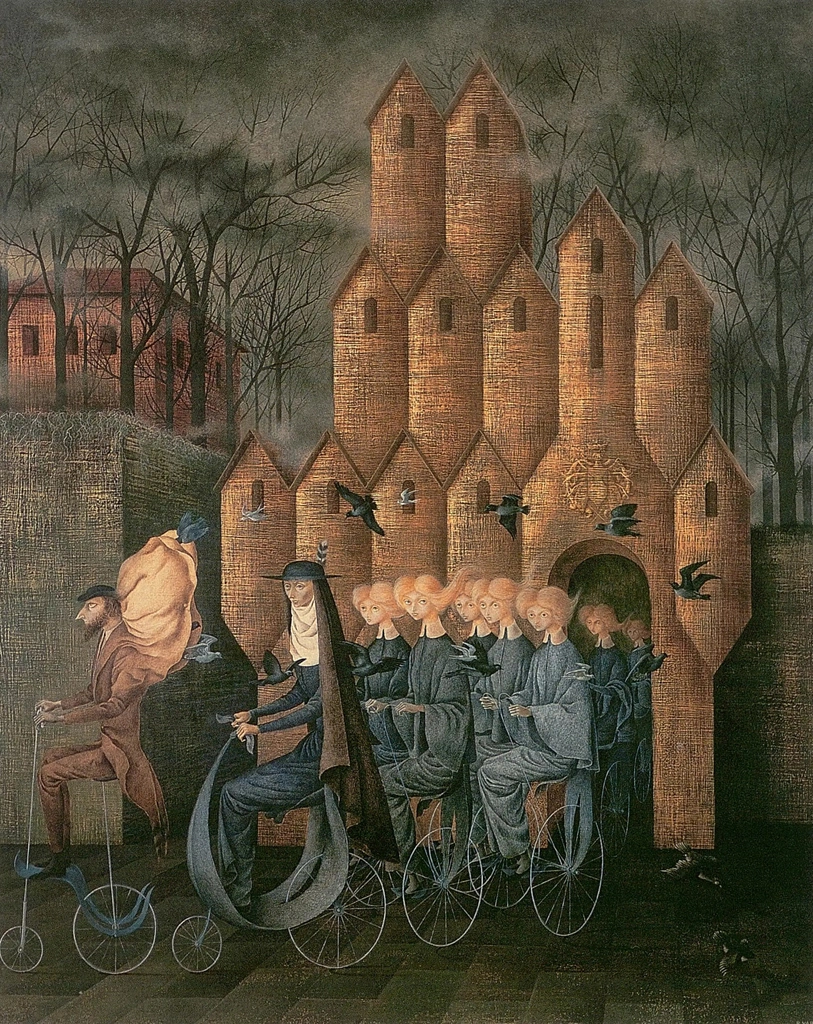 「塔へ向かう」 レメディオス・バロ （1960年） | レメディオス・バロ 予期せぬさすらい