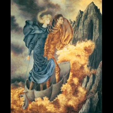 La huida by Remedios Varo (1961)