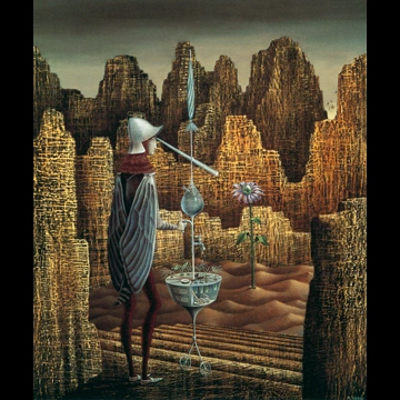 「突然変異した地質学者の発見」 レメディオス・バロ （1961年）