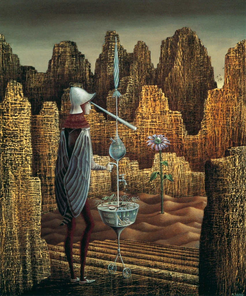 「突然変異した地質学者の発見」 レメディオス・バロ （1961年） | レメディオス・バロ展 1999年より