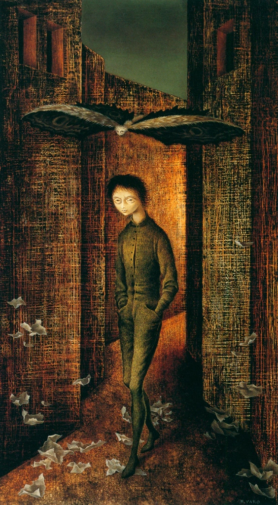 「少年と蛾」 レメディオス・バロ （1961年） | レメディオス・バロ展 1999年より