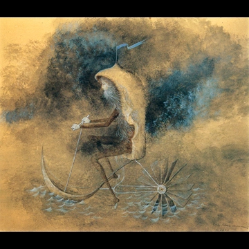 「水上移動」 レメディオス・バロ （1963年）