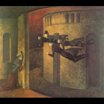 「行動する銀行たち」 レメディオス・バロ （1962年）