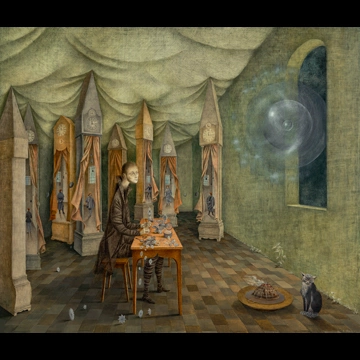 「啓示 あるいは 時計師」 レメディオス・バロ （1955年）