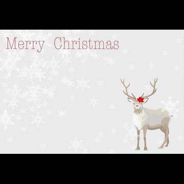 2種類のトナカイと雪の結晶の背景イラストとベクター