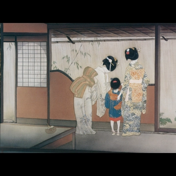 「宵宮の雨」 北野恒富 （1928年）