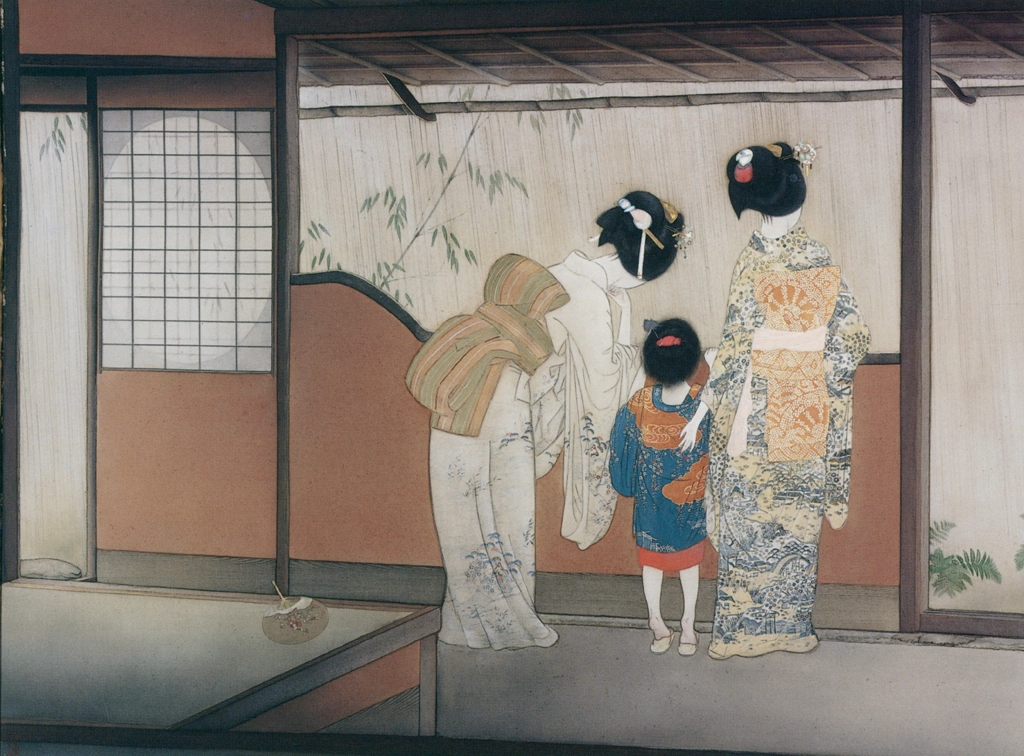 「宵宮の雨」 北野恒富 （1928年） | 北野恒富展 東京ステーションギャラリーより