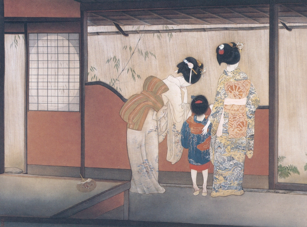 「宵宮の雨」 北野恒富 （1928年） | 没後70年 北野恒富展より