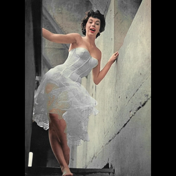 無題（レースのランジェリー姿の女性モデル） ジェリー・ユルズマン