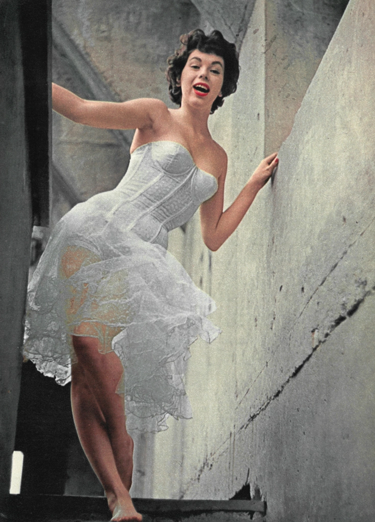 無題（レースのランジェリー姿の女性モデル） ジェリー・ユルズマン | COLOR PHOTOGRAPHY ANNUAL 1956より