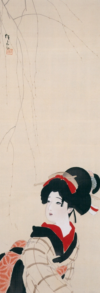 「春」 北野恒富 | 北野恒富展 東京ステーションギャラリーより