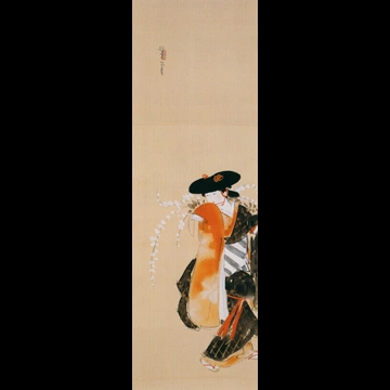 The Wisteria Maiden by Kitano Tsunetomi