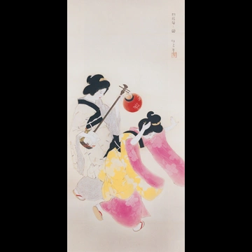 Awa Dance Festival by Kitano Tsunetomi (circa 1930)