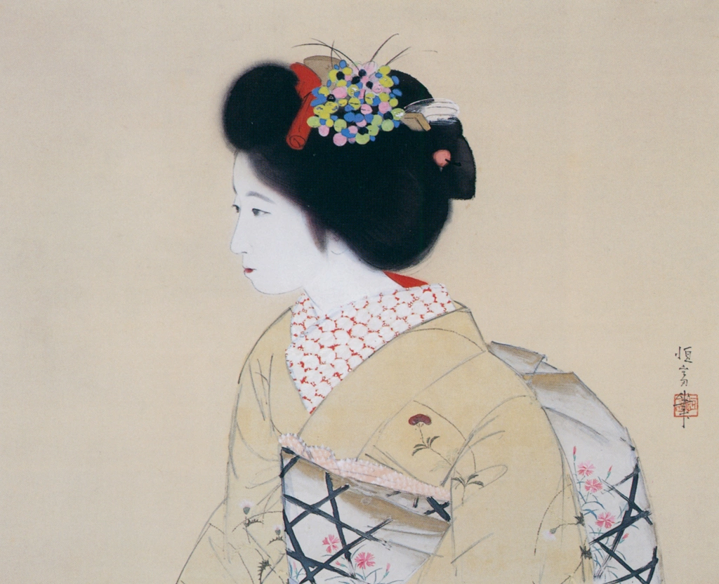 Maiko by Kitano Tsunetomi (1931) | from Kitano Tunetomi Exhibition: Tokyo Station Gallery