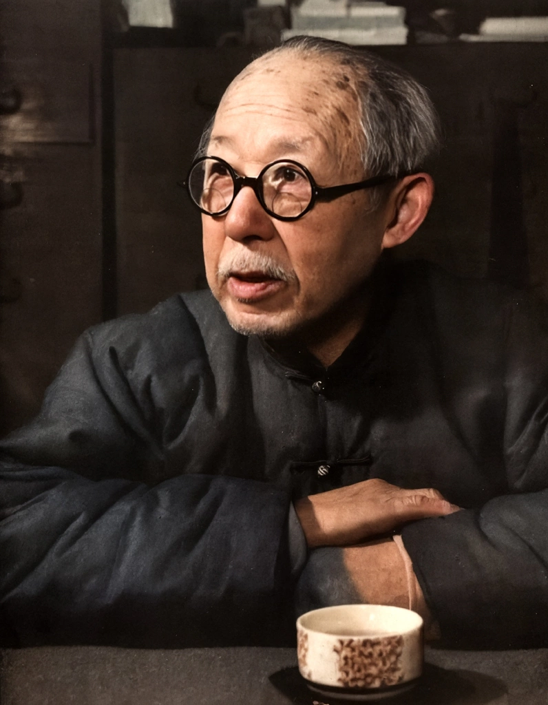 Torii Ryūzō by Shigeru Tamura | AI Colorization