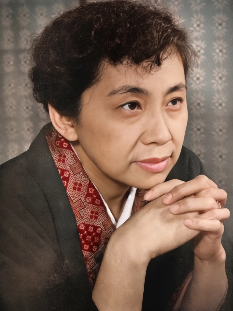Akiko Tamura by Shigeru Tamura | AI Colorization