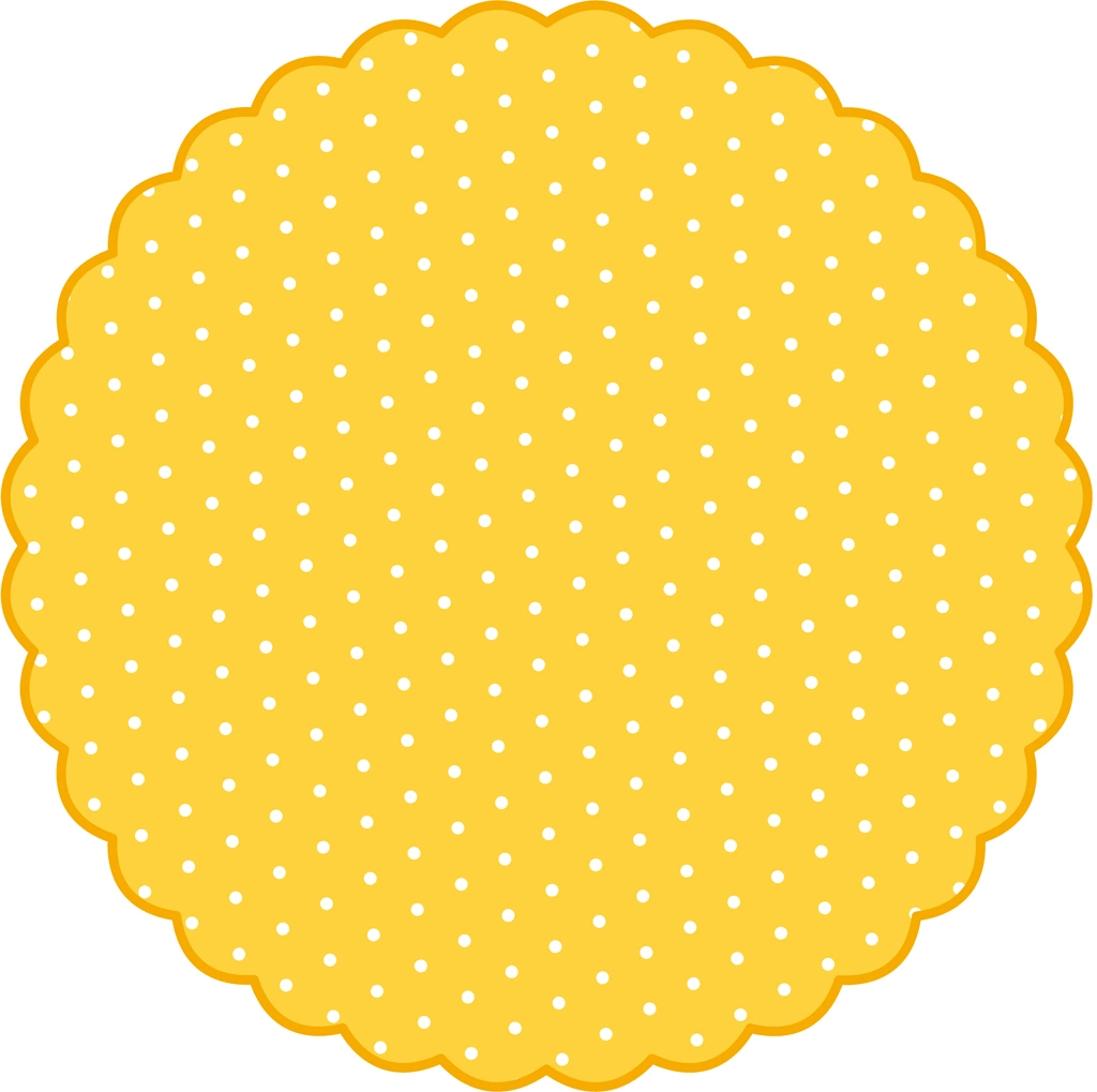 Set of 4 Polka Dot Patterned Circle Background Illustrations and Vectors | Yellow