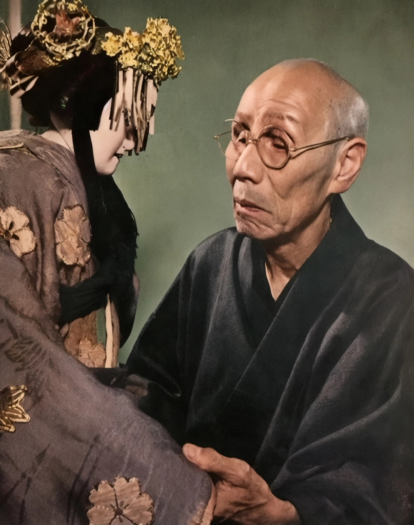 「吉田文五郎」 田村茂 | AIカラー化