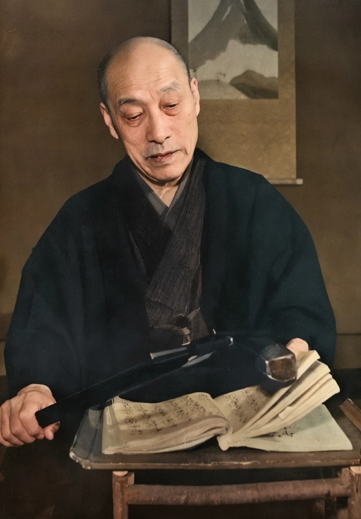 「四代目吉住小三郎」 田村茂 | AIカラー化