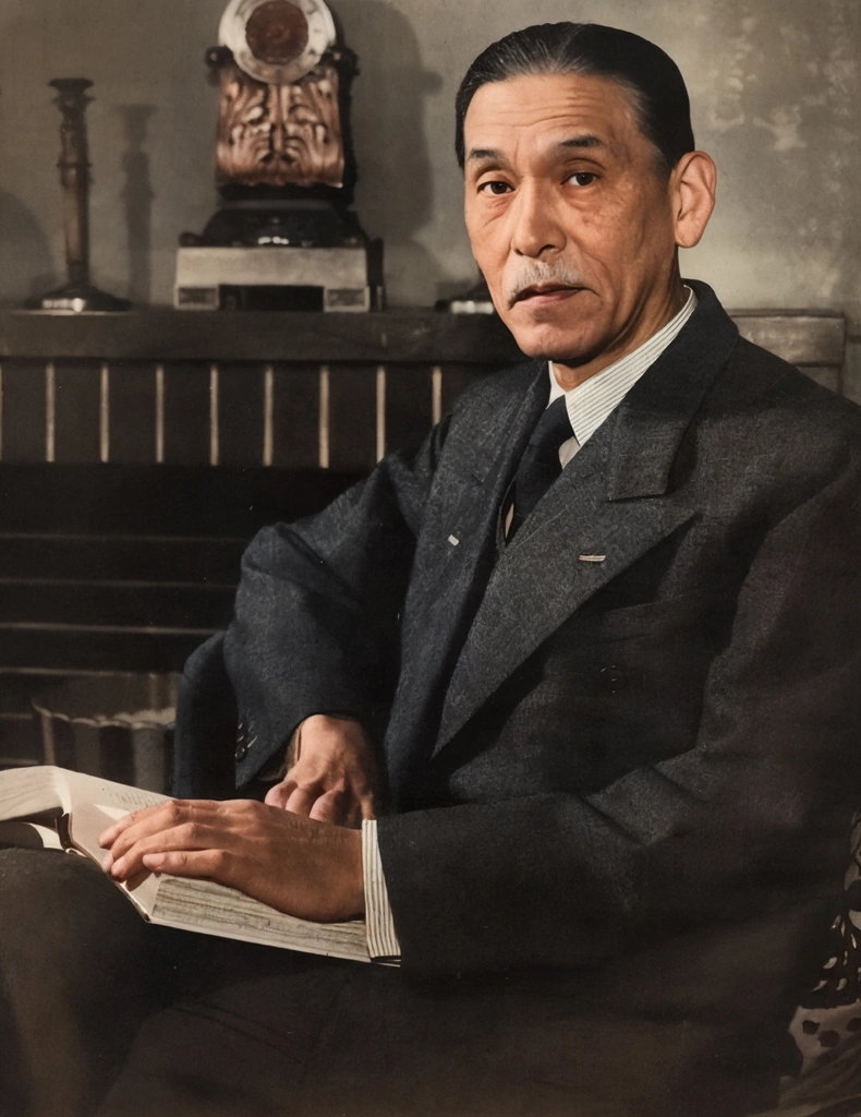 「芦田均」 田村茂 | AIカラー化