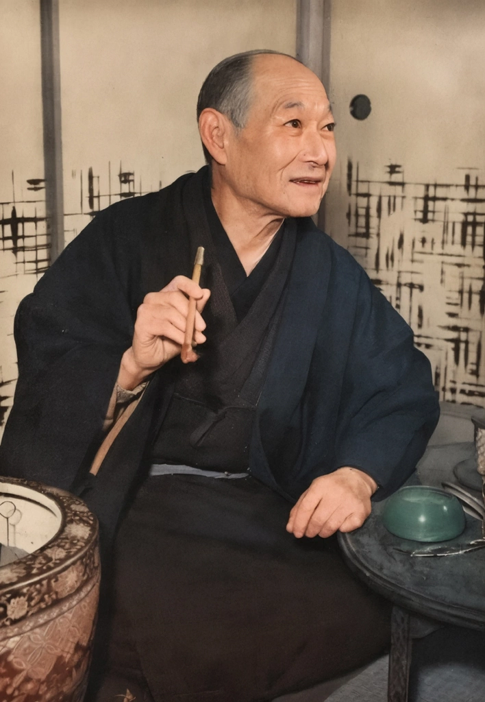 「坂東三津五郎 (7代目)」 田村茂 | AIカラー化