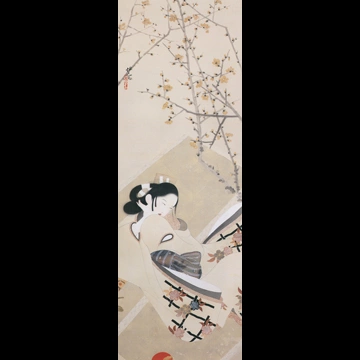 「梅下美人」 北野恒富 （1933年頃）