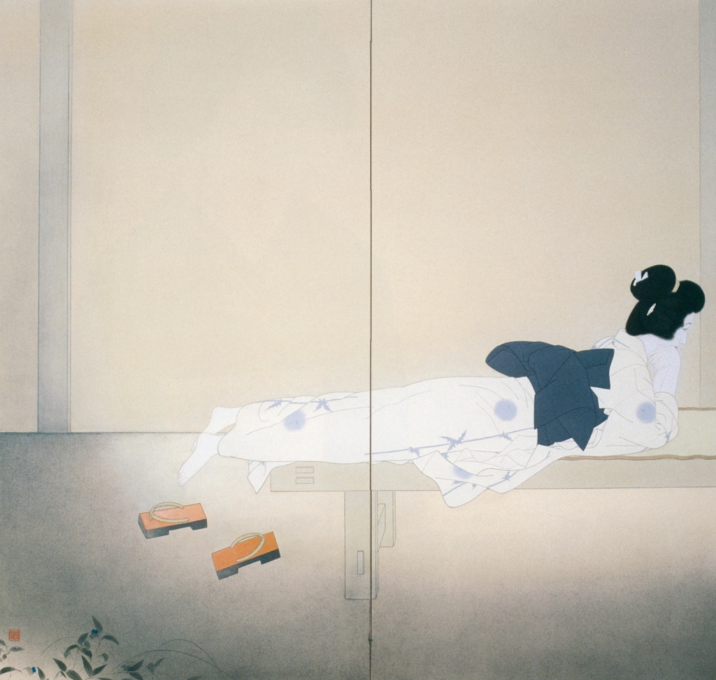 「いとさんこいさん」 北野恒富 （1936年） | 左隻 北野恒富展 東京ステーションギャラリーより