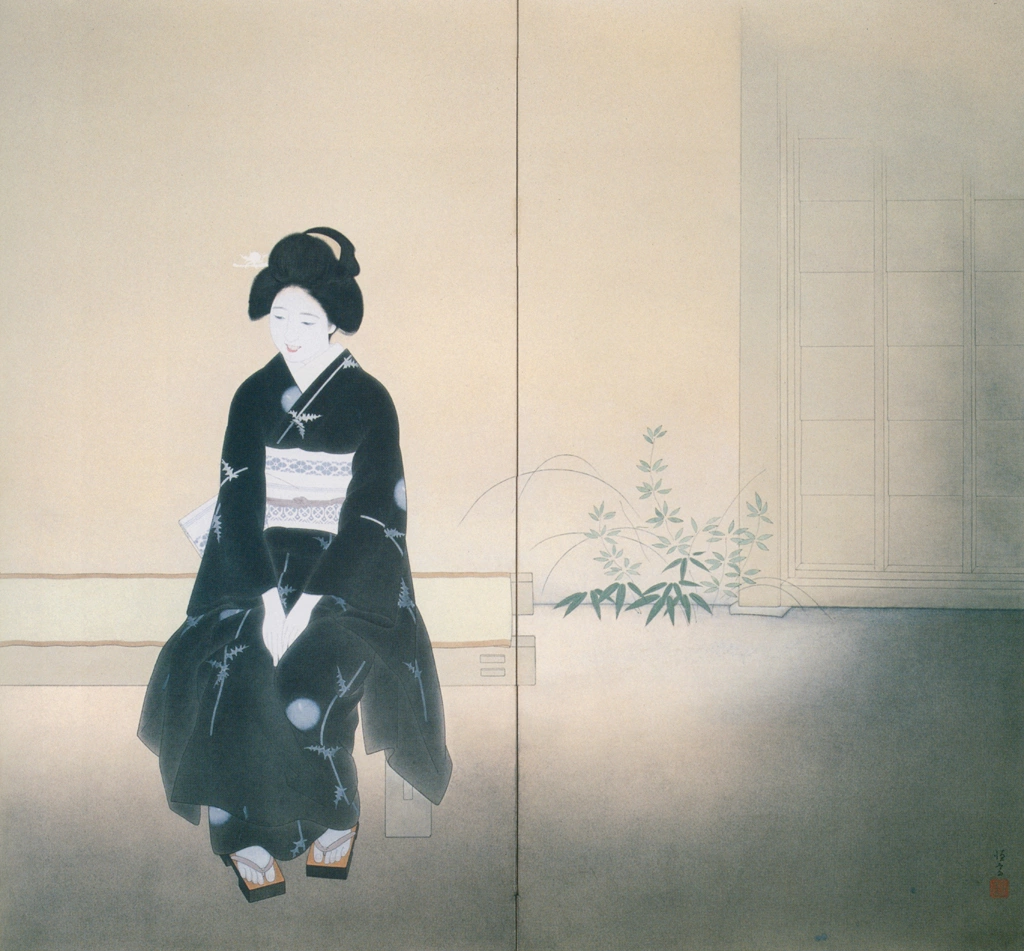 「いとさんこいさん」 北野恒富 （1936年） | 右隻 北野恒富展 東京ステーションギャラリーより