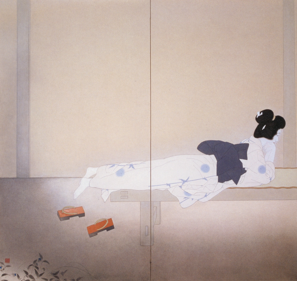 「いとさんこいさん」 北野恒富 （1936年） | 左隻 没後70年 北野恒富展より