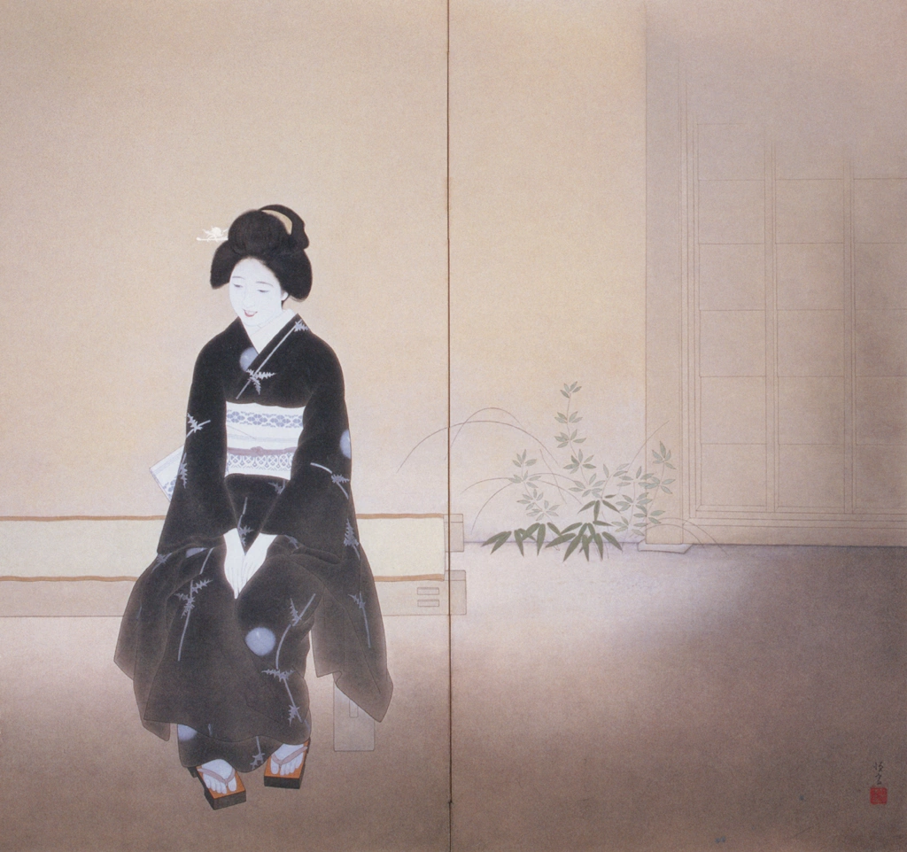 「いとさんこいさん」 北野恒富 （1936年） | 右隻 没後70年 北野恒富展より