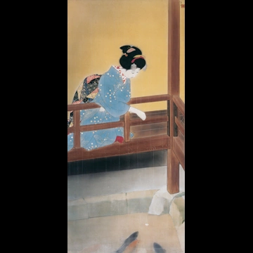 「五月雨」 北野恒富 （1938年）