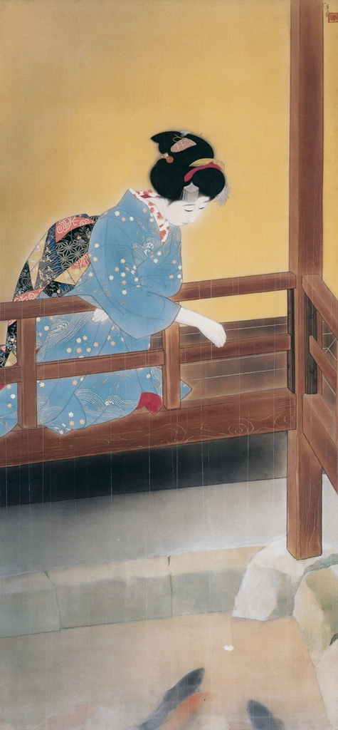 「五月雨」 北野恒富 （1938年） | 北野恒富展 東京ステーションギャラリーより