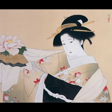 「扇獅子」 北野恒富