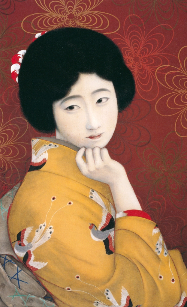 「ポスター原画：足利本銘仙」 北野恒富 （1928年） | 没後70年 北野恒富展より