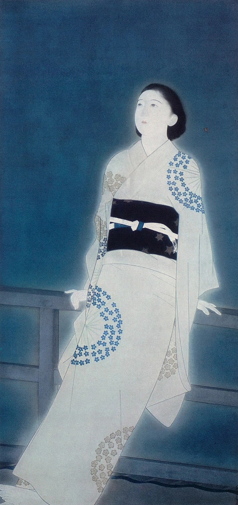 「星（夕空）」 北野恒富 （1939年） | 現代日本美人画全集 第3巻より