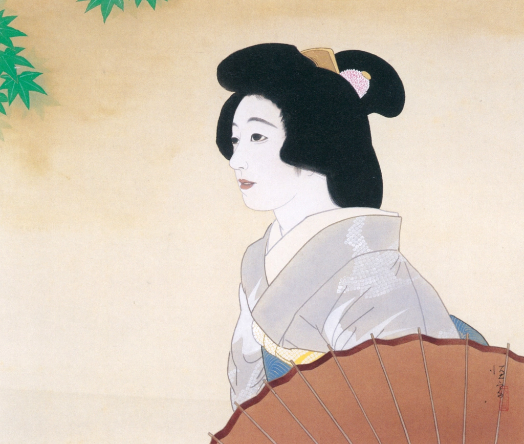 「雨後」 北野恒富 | 没後70年 北野恒富展より