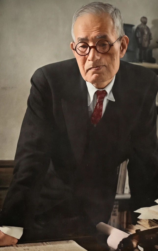 「馬場恒吾」 田村茂 | AIカラー化