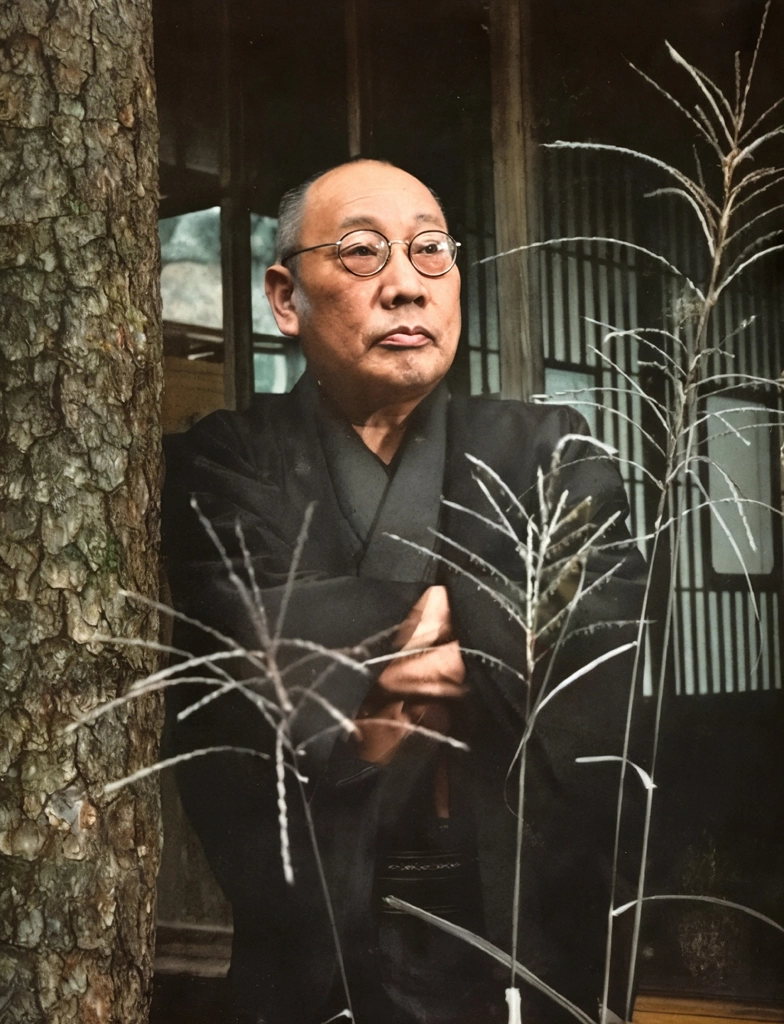 「久保田万太郎」 田村茂 | AIカラー化