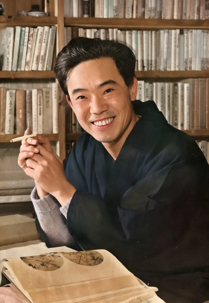 「中谷宇吉郎」 田村茂 | AIカラー化