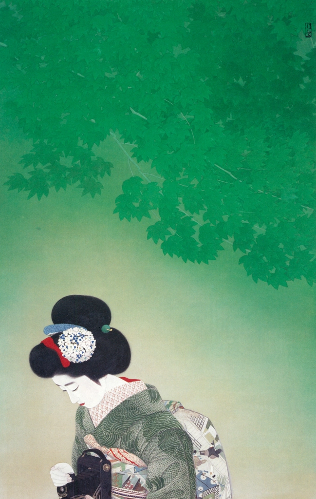 「戯れ」 北野恒富 （1929年） | 没後70年 北野恒富展より