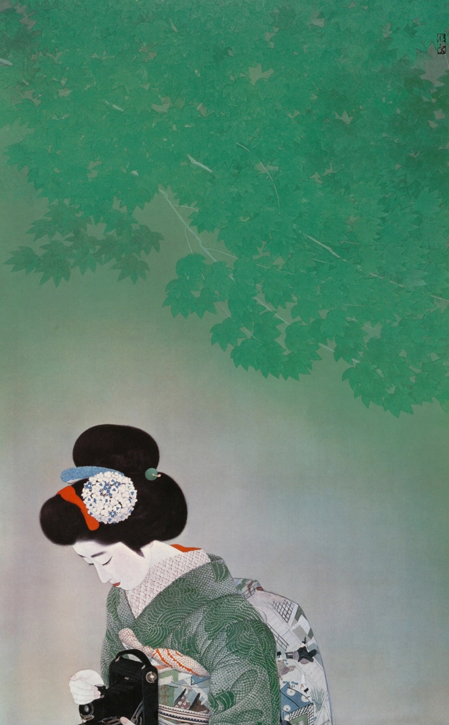 「戯れ」 北野恒富 （1929年） | 日本美人画集成より