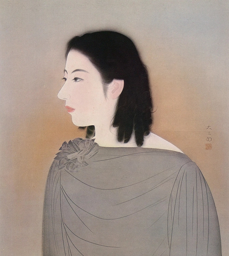 「現代婦女（羅衣）」 中村大三郎 （1934年） | 現代日本美人画全集 第3巻より