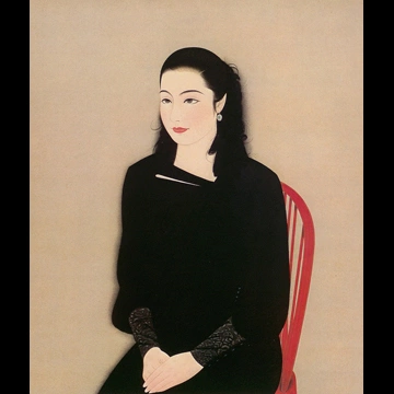「黒衣女人像」 中村大三郎 （1933年）