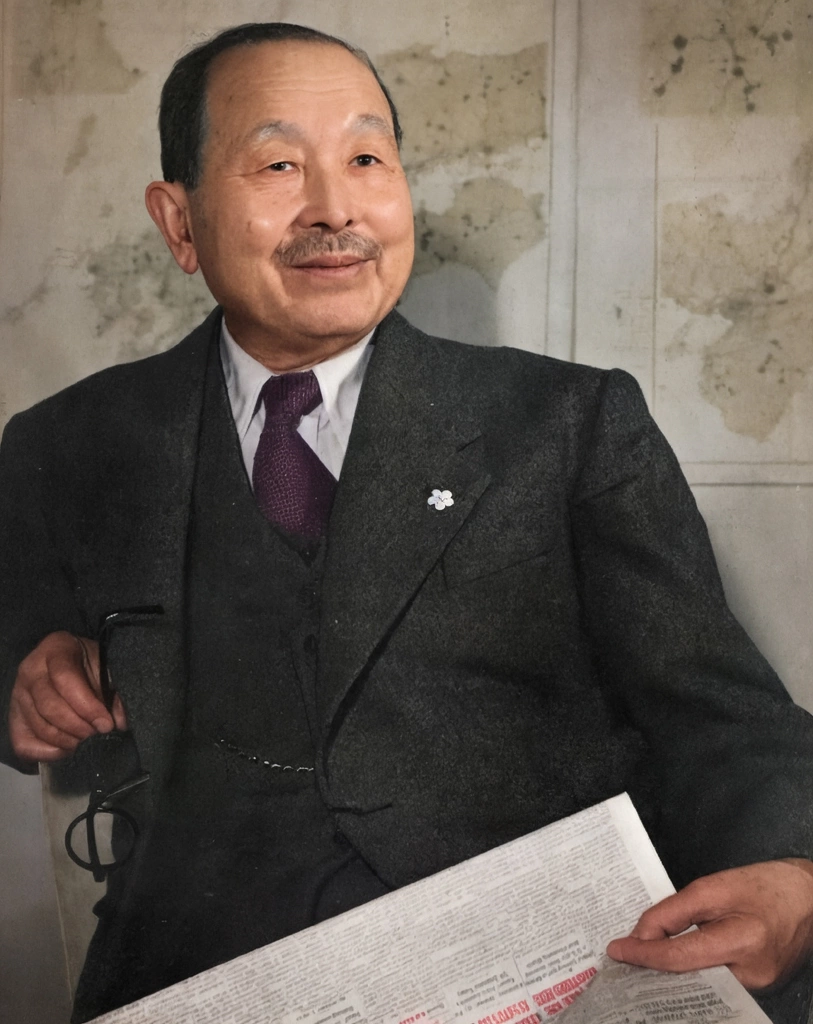 「松本烝治」 田村茂 | AIカラー化