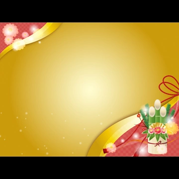 3種類の門松のお正月の飾り枠のイラストとベクター