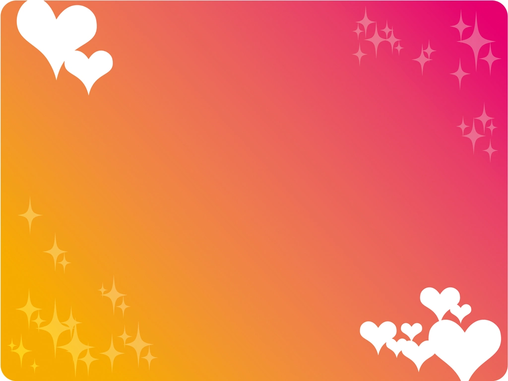 3種類のハートとキラキラの飾り枠のイラストとベクター | 1